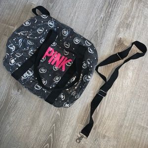 Pink Victoria’s Secret Sequin Duffle Bag